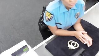 Slutty policewoman fucks with pawnbroker for extra money
