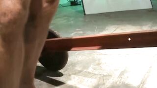 MuscleJockBound.com - Handsome hunk dominated and jerked off by a naughty jock in a B