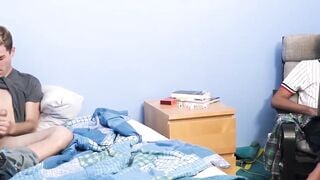 FamilyPornSite.com - Young twink's passionate threesome with stepdad's raw cock