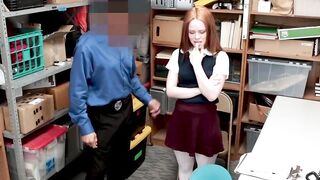 Babe came to America to shoplift and fuck security guards