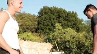 BuddiesNextDoor.com - Derrick Dime impales Conner Hastings on his rock-hard dick in a