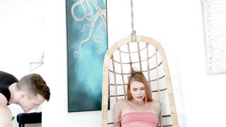 Inked Xeena Mae punished by stepbrother with hard pounding
