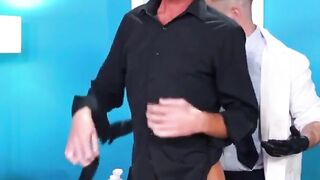 InfernoDungeon.com - Medical play: Doctor fists and jerks off his muscular patient