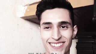 I painted my luscious gooey cum on twink punk Sonnys horny mouth Hoe 2