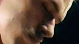 RetroDudes.com - Sculpted blonde Joe Dietrich shows off his body and jerks in front o