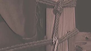 KawasakiYoshi.com - Japanese muscle hunk Kosuke bound and helpless against Shibari ma