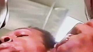 Extr3emely aroused Rolph Coral savagely consumes two dicks at the same time