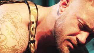 Bear muscle Drew Valentino destroys Tryp Bates hairy hole