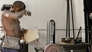 RetroDudes.com - Bottom dude anally railed in hardware store by hung homo