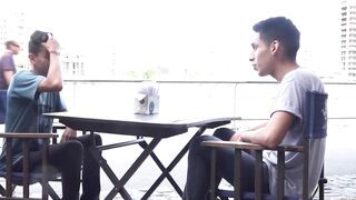 BreedingLatino.com - After drinks outside these two twinks have hot raw sex