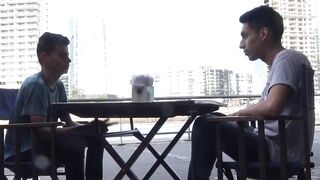 BreedingLatino.com - After drinks outside these two twinks have hot raw sex