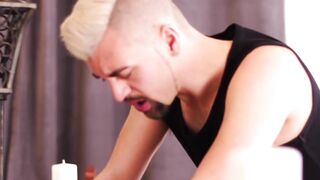 FuckThatHole.com - Blond homosexual blown hard rimmed and barebacked by BBC monster