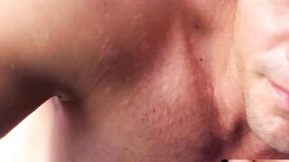 MachoIO.com - Inked Latino stud cums after solo casual stroking