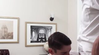 SayUncleNetwork.com - Shy twink raw barebacked deep after giving wet sloppy blowjob