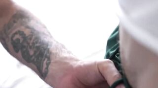 SayUncleNetwork.com - Tattooed stepdad bareback fucks his naughty twink stepson with