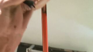 MuscleJockBound.com - Gorgeous submissive gay drenched in warm jizz during a rough an