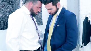 PlayingMen.com - Two elegant men use their day to fuck at work and love it with deep
