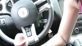 Asian teen facial POV hammered after roadside teasing