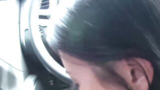 Asian teen facial POV hammered after roadside teasing