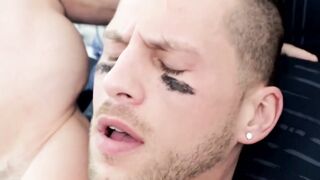 NextDoorXXX.com - Gay quarterback Roman Todd rimmed before taking a raw anal pounding