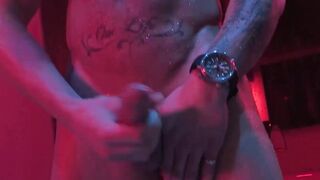 MaskXXX.com - Bearded gay hunk's retreat jerk off session with intensity