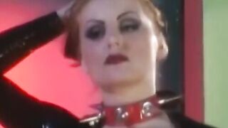 PussyCatsLatex.com - Redhead femdom's gagging and toying of lesbian submissive