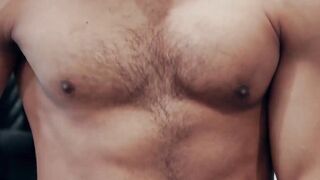 MaleNoir.com - Muscular black hunk Dillon Diaz strokes BBC until he cums hard and thi