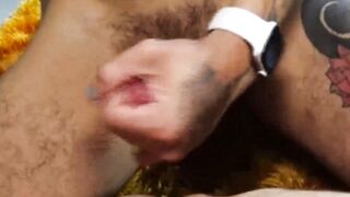 Tattooed buddies Matthew Grande and Zak Bishop released creamy load after a rough fuc
