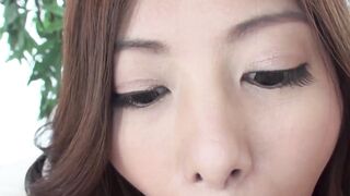Attractive Japanese babe endures group of cocks plowing her horny mouth