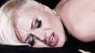 Salacious blonde lesbians sex toys their twats