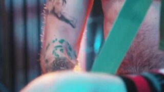 Hot Devin Franco drilled by Luca and Alpha with Fuck Machine