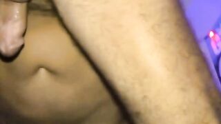Stimulated stud bangs a group of men hard and fast