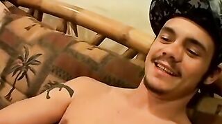 Str8Thugs.com - Two hard cocks reach a cum-splashing climax in a dual jerk off scene