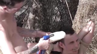 BoyDungeon.com - Two perverted dick riders engage in a freaky fuck session outdoors