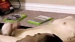 JoeSchmoeXXX.com - Cute amateur Aiden fucks a black dude after a cock wanking