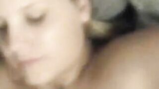 Horny Blonde Sucking Cock And Having Sex In The Morning