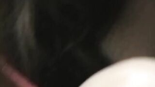 Japanese beauty teases her clit until wet climax