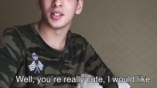 Adorable twink Dan begs me to fuck him and spray my cum on his mouth Hoe 2