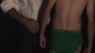 Felix Kamp's cock jerk and Jack Andram's ass stretch session