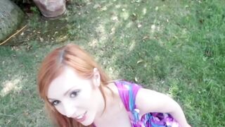 Busty redhead stepmom Lauren Phillips jumps all over my hard cock Hoe 2