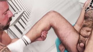 Fernando Cortes got his ASS STRETCH for muscled daddy Ale Tedesco