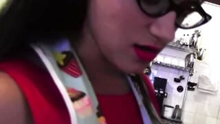 Lesbian MILF Penny Barber SEDUCES PETITE waitress Alani Pi