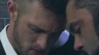 PlayingMen.com - Paul Wagner in suit ass fucked by hunky Rogan Richards