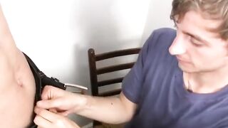 Young Jack Hammah fucked the birthday cake before getting banged in the ass by cutie