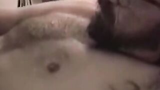 MenWorkinXXX.com - Hairy Henry strokes his cock and cooks up a hot creamy load