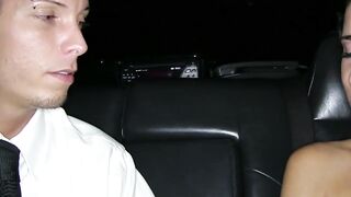 TeenGroupSex.com - Teen sucks cock and gets hard limo fuck on prom night