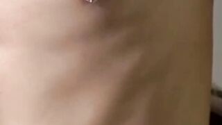 Frat dude Reese Mitchell shows his huge cock and jerks it while moaning