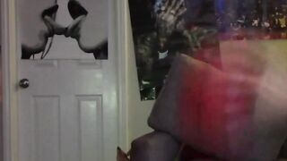 Handsome twink sucks enormous cock while moaning