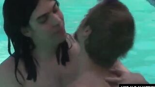 RealAltGuys.com - Fresh twink feasts on cock before cheerful anal threesome and orgas