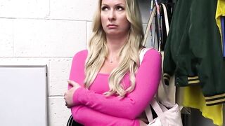 Hot milf busted with stolen yoga stuff